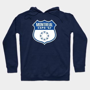 Expo '67 Montreal World's Fair Retro Shield (Blue) Hoodie